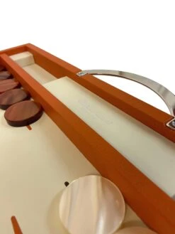 Backgammon Cuir Véritable GM - Orange - Renzo Romagnoli 17 Backgammon Cuir Véritable GM - Orange - Renzo Romagnoli -Périphériques De Jeu backgammon cuir veritable gm orange renzo romagnoli backgammon en cuir 595178