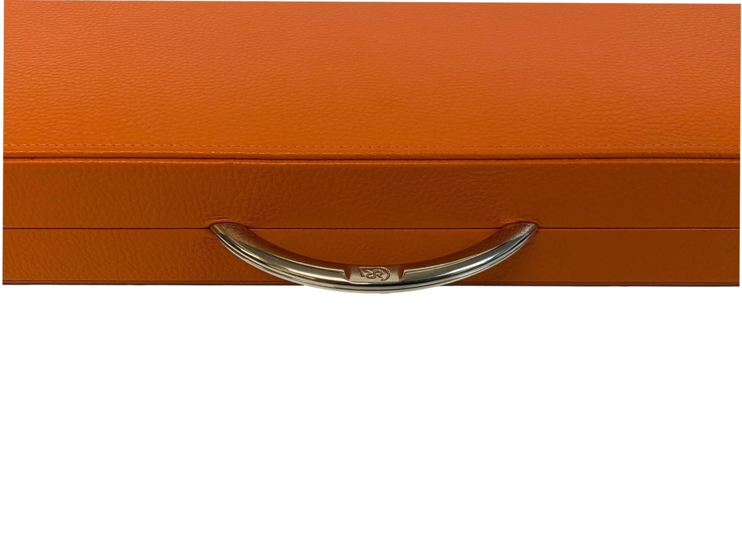 Backgammon Cuir Véritable GM - Orange - Renzo Romagnoli 10 Backgammon Cuir Véritable GM - Orange - Renzo Romagnoli – Image 8