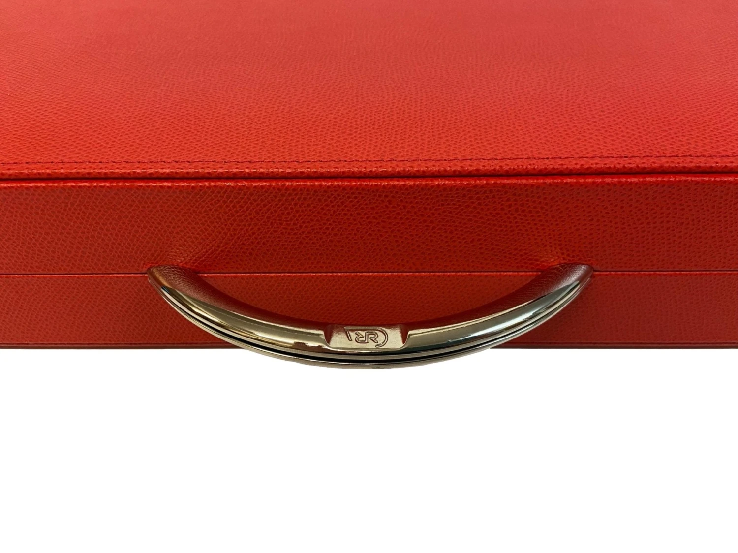 Backgammon Cuir Véritable GM - Rouge - Renzo Romagnoli 9 Backgammon Cuir Véritable GM - Rouge - Renzo Romagnoli – Image 7