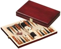 Philos Backgammon De Voyage Bois - Non Magnétique