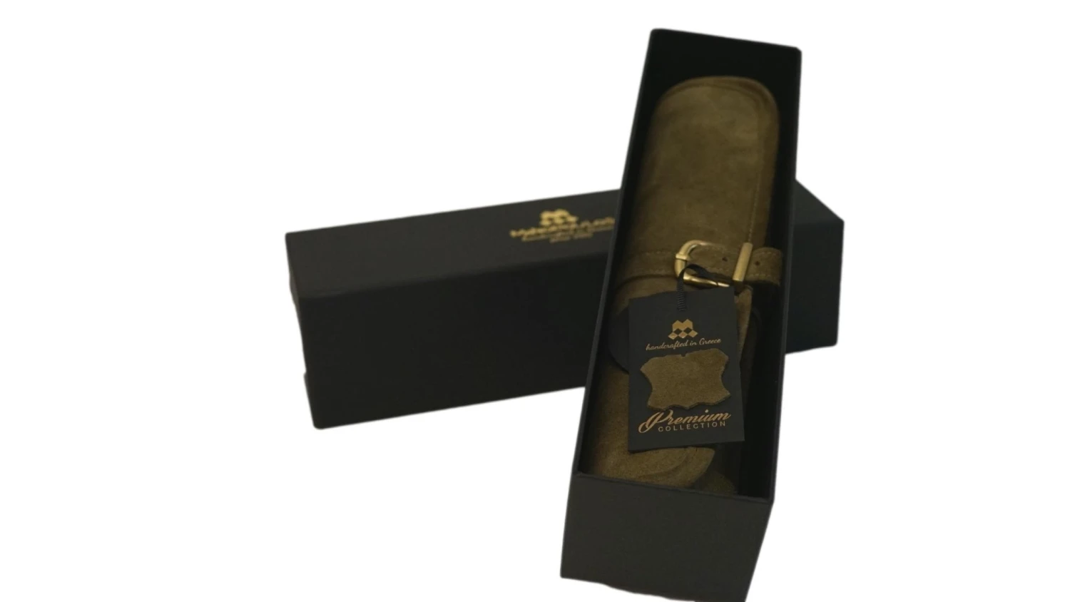 Backgammon De Voyage - Roulable - Cuir Kaki 5 Backgammon De Voyage - Roulable - Cuir Kaki – Image 3