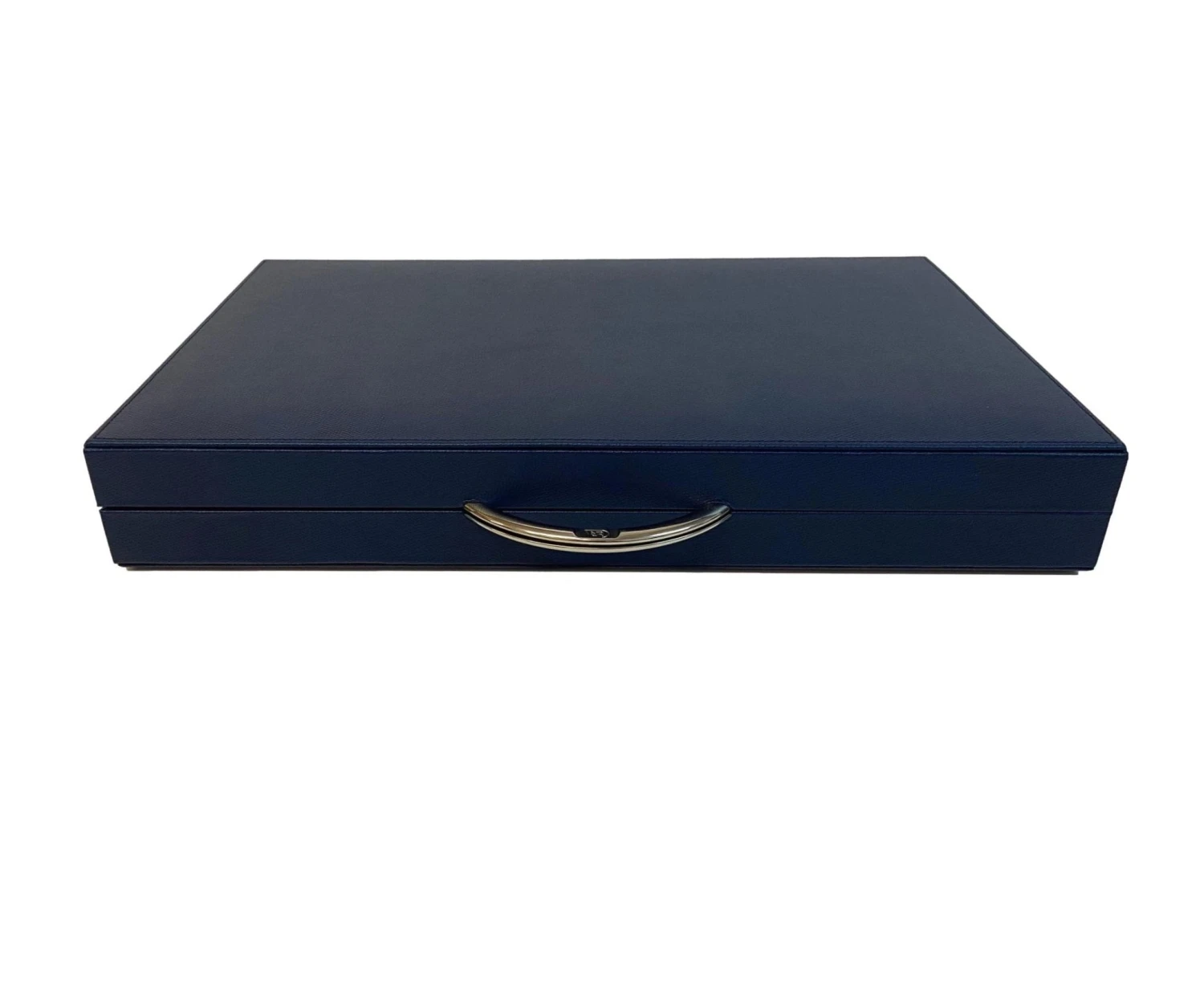 Backgammon En Cuir Véritable MM - Bleu - Renzo Romagnoli 7 Backgammon En Cuir Véritable MM - Bleu - Renzo Romagnoli – Image 5