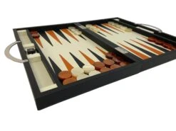 Backgammon En Cuir Véritable MM - Noir / Orange - Renzo Romagnoli 15 Backgammon En Cuir Véritable MM - Noir / Orange - Renzo Romagnoli -Périphériques De Jeu backgammon en cuir veritable mm noir orange renzo romagnoli backgammon en cuir 648766