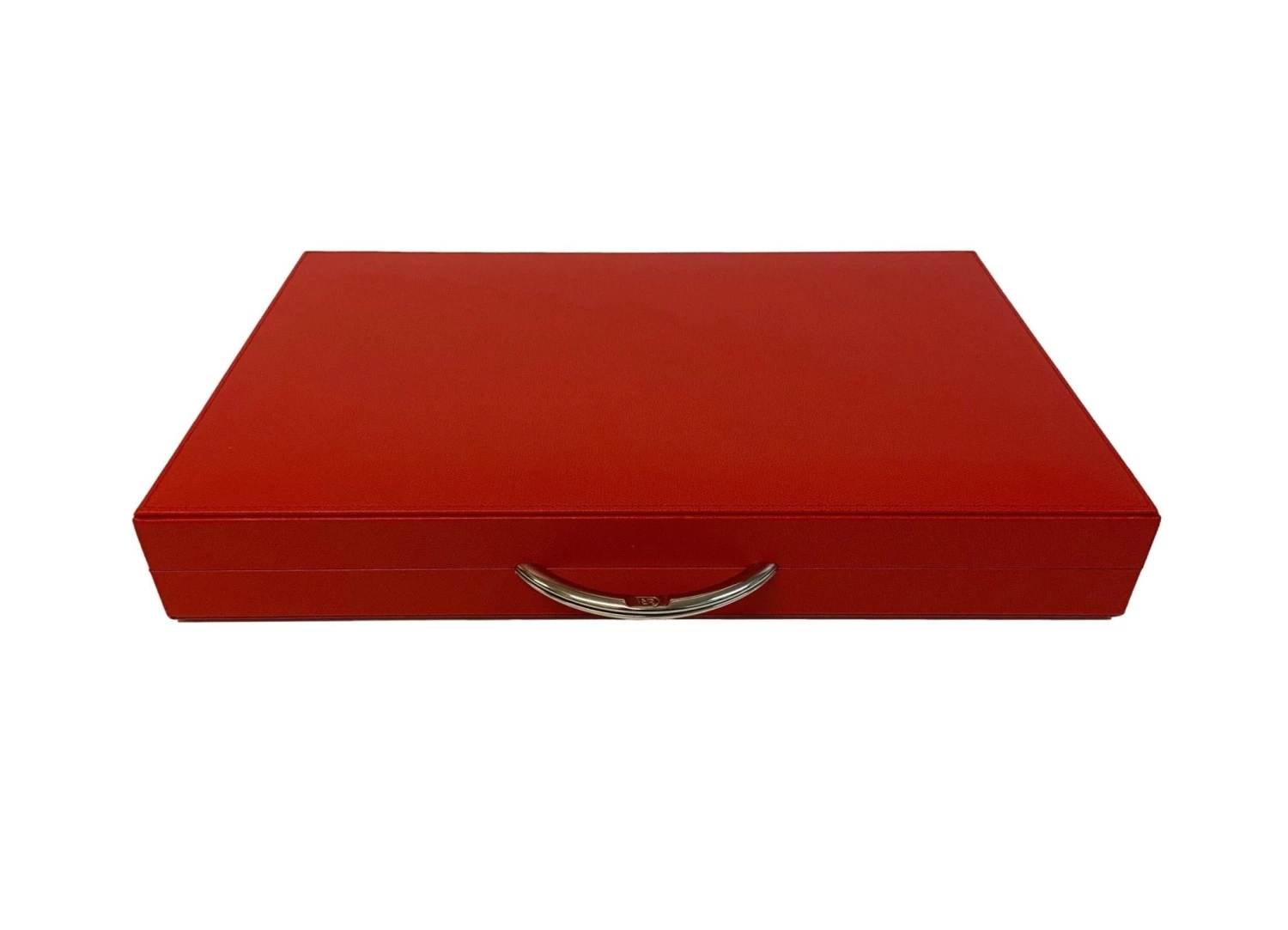 Backgammon En Cuir Véritable MM - Rouge - Renzo Romagnoli 10 Backgammon En Cuir Véritable MM - Rouge - Renzo Romagnoli – Image 8
