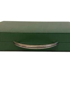 Backgammon En Cuir Véritable MM - Vert/Orange - Renzo Romagnoli -Périphériques De Jeu backgammon en cuir veritable mm vertorange renzo romagnoli backgammon en cuir 144440