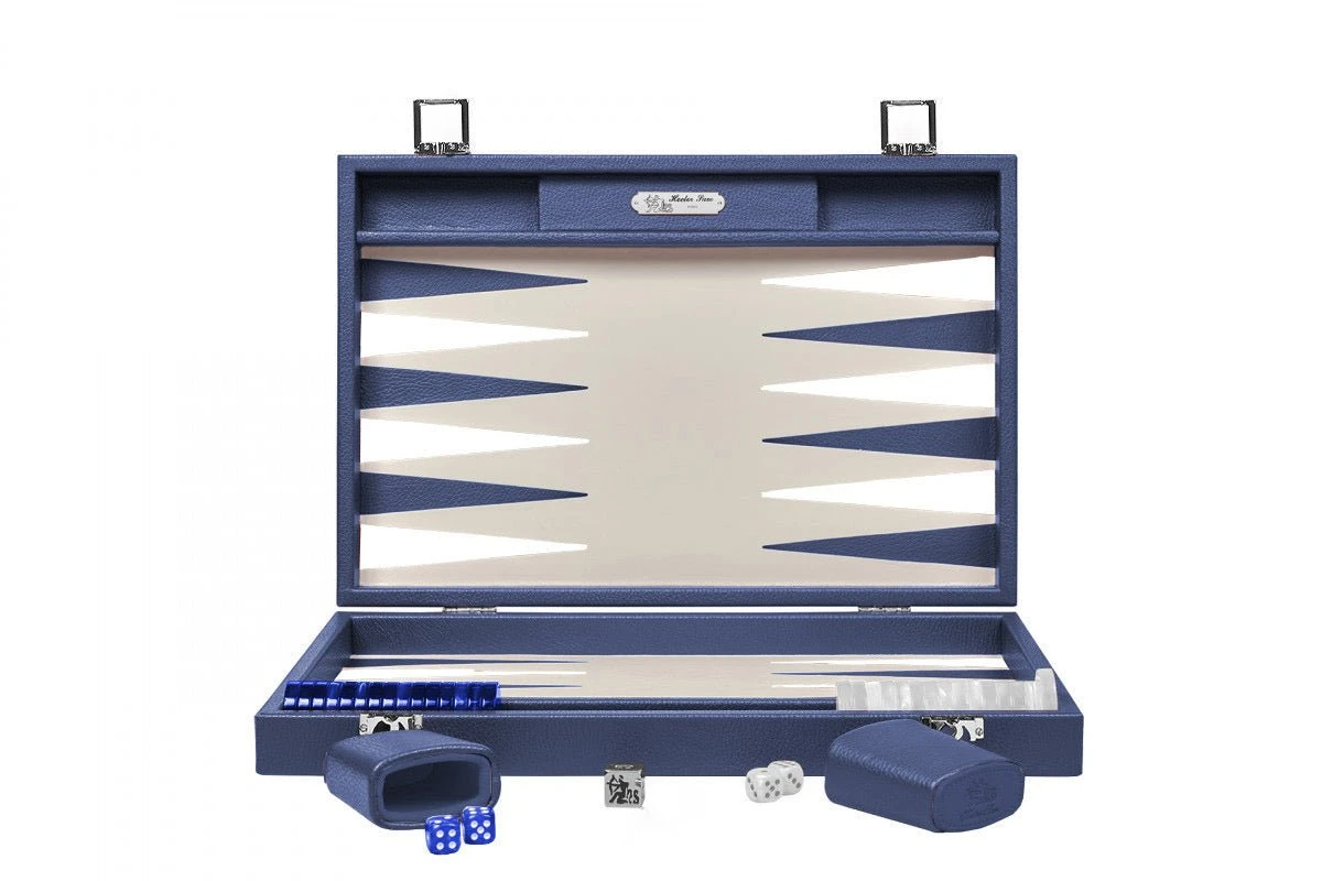 Backgammon Hector Saxe - Buffle Bleu De France - Grand 3 Backgammon Hector Saxe - Buffle Bleu De France - Grand