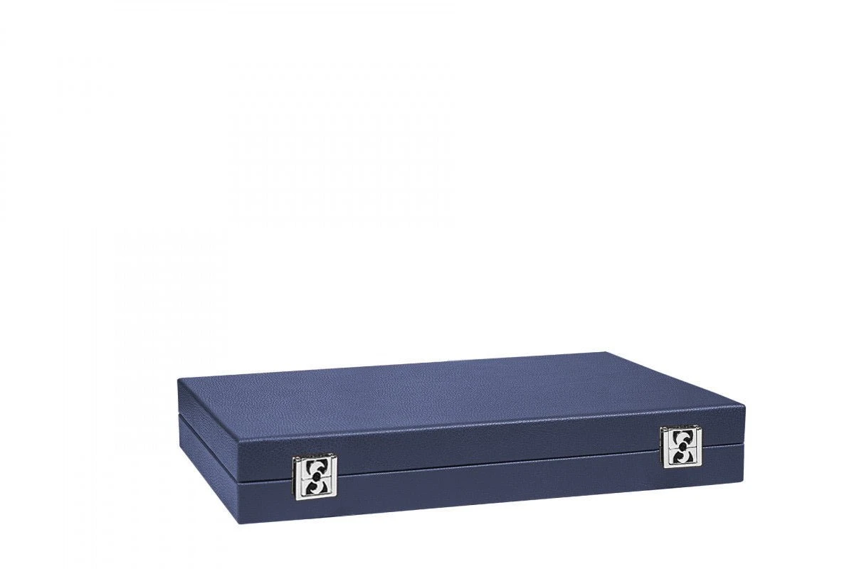 Backgammon Hector Saxe - Buffle Bleu De France - Grand 5 Backgammon Hector Saxe - Buffle Bleu De France - Grand – Image 3