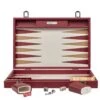 Backgammon Hector Saxe - Buffle Bordeaux - Grand -Périphériques De Jeu backgammon hector saxe buffle bordeaux grand backgammon en cuir 627399