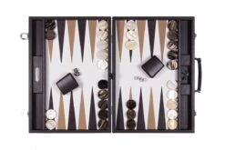 Backgammon Hector Saxe - Buffle Chocolat - Compétition
