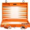 Backgammon Hector Saxe - Buffle Orange - Grand -Périphériques De Jeu backgammon hector saxe buffle orange grand backgammon en cuir 723191