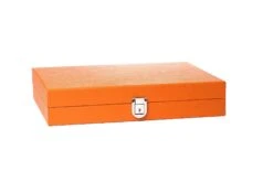 Backgammon Hector Saxe - Buffle Orange - Moyen -Périphériques De Jeu backgammon hector saxe buffle orange moyen backgammon en cuir 545150