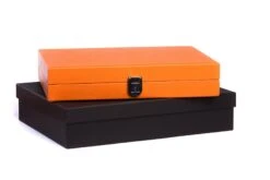 Backgammon Hector Saxe - Buffle Orange - Moyen -Périphériques De Jeu backgammon hector saxe buffle orange moyen backgammon en cuir 895269