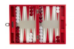 Backgammon Hector Saxe - Buffle Rouge - Moyen 8 Backgammon Hector Saxe - Buffle Rouge - Moyen -Périphériques De Jeu backgammon hector saxe buffle rouge moyen backgammon en cuir bel objet 939836