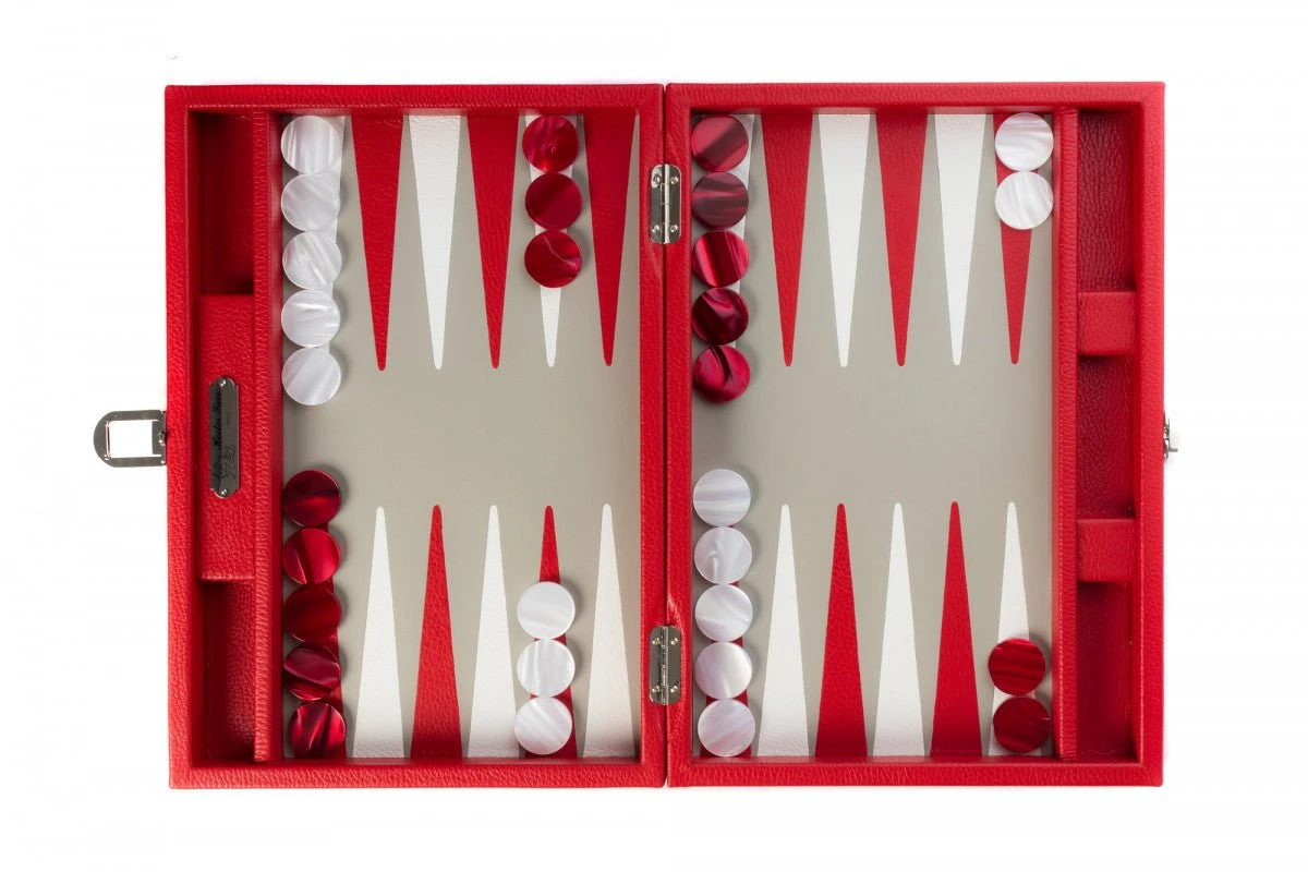 Backgammon Hector Saxe - Buffle Rouge - Moyen 5 Backgammon Hector Saxe - Buffle Rouge - Moyen – Image 3