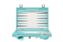 Backgammon Hector Saxe - Buffle Turquoise - Grand
