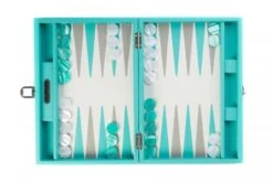 Backgammon Hector Saxe - Cuir Turquoise - Moyen 8 Backgammon Hector Saxe - Cuir Turquoise - Moyen -Périphériques De Jeu backgammon hector saxe cuir turquoise moyen backgammon en cuir 307852