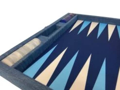 Backgammon Hector Saxe - Jean's Bleu Clair - Grand -Périphériques De Jeu backgammon hector saxe jeans bleu clair grand backgammon en cuir vegan 907383