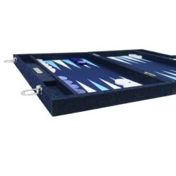 Backgammon Hector Saxe - Jean’s Bleu - Compétition -Périphériques De Jeu backgammon hector saxe jeans bleu competition backgammon en cuir vegan 242860