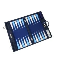 Backgammon Hector Saxe - Jean’s Bleu - Compétition -Périphériques De Jeu backgammon hector saxe jeans bleu competition backgammon en cuir vegan 762272