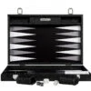 Backgammon Hector Saxe - Jean's Noir / Fonds Noir - Grand -Périphériques De Jeu backgammon hector saxe jeans noir fonds noir grand backgammon en cuir vegan 610353
