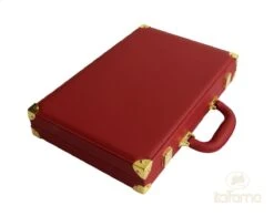 Backgammon Luxe Style Cuir / Pions Cerclés Dorés MM - Rouge -Périphériques De Jeu backgammon luxe style cuir pions cercles dores mm rouge backgammon en cuir vegan de voyage 435860