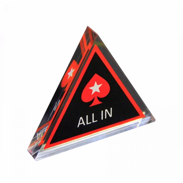 Bouton All In - Triangulaire En Verre 3 Bouton All In - Triangulaire En Verre