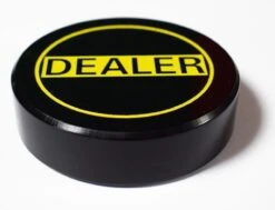 Bouton Dealer Noir Et Jaune