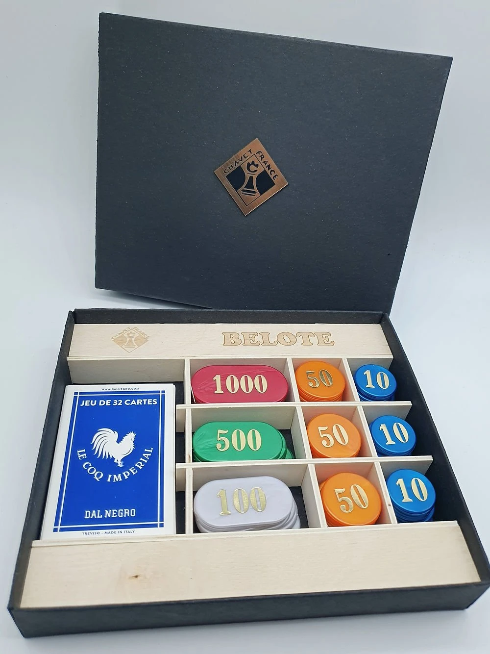 Coffret De Belote Carton - 90 Jetons 3 Coffret De Belote Carton - 90 Jetons