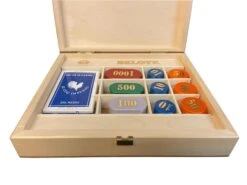 Coffret De Belote Tilleul - 90 Jetons 8 Coffret De Belote Tilleul - 90 Jetons -Périphériques De Jeu coffret de belote tilleul 90 jetons jeu de cartes de belote coffret de cartes tapis de jeux cadeau senior 207176