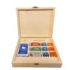 Coffret De Belote Tilleul - 90 Jetons -Périphériques De Jeu coffret de belote tilleul 90 jetons jeu de cartes de belote coffret de cartes tapis de jeux cadeau senior 885270