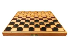 Coffret De Dames Pliant En Bois Marqueté - 235x130 Mm - CH -Périphériques De Jeu coffret de dames pliant en bois marquete 235x130 mm ch jeu traditionnel jeu de dames 561815