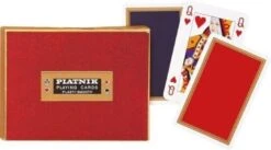 Coffret Double Piatnik - Monogram Bleu Et Rouge
