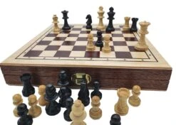 Coffret Echecs / Dames- CHAVET - Pièces En Buis