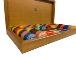 Coffret Ronce De Noyer - 264 Jetons à L'ancienne - DN -Périphériques De Jeu coffret ronce de noyer 264 jetons a lancienne dn coffret de poker de luxe 768096