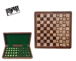 Dames Magnétiques- 30 Cm - Palissandre Laqué