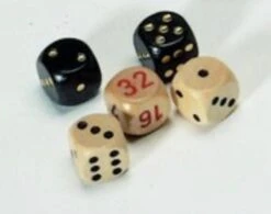 Dés De Backgammon + Videau - Bois