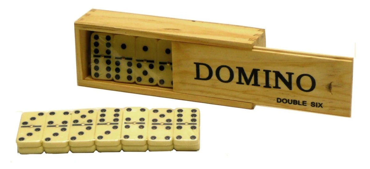 HOT Dominos Double 6 - Pivots - Boite Plumier GM 3 HOT Dominos Double 6 - Pivots - Boite Plumier GM