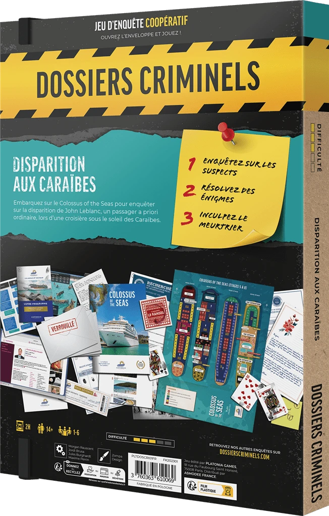 ASMODEE DOSSIERS CRIMINELS : DISPARITION AUX CARAIBES 4 ASMODEE DOSSIERS CRIMINELS : DISPARITION AUX CARAIBES – Image 2