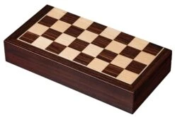 Echecs / Backgammon De Voyage - Magnétique - Bois Exotiques -Périphériques De Jeu echecs backgammon de voyage magnetique bois exotiques coffret dechecs en bois marquete et backgammon en bois marquete 597280