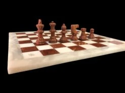 Ensemble Albâtre Marron -Périphériques De Jeu ensemble albatre marron ensemble echecs classique et decoratif cadeau adulte 456810