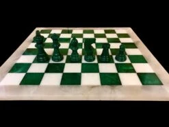 Ensemble Albâtre Vert 12 Ensemble Albâtre Vert -Périphériques De Jeu ensemble albatre vert ensemble echecs classique et decoratif cadeau adulte 191301