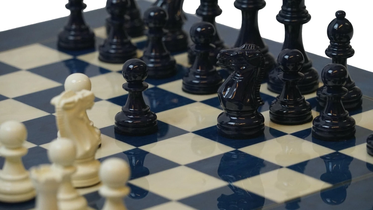 Ensemble Bois Laqué Bleu 3 Ensemble Bois Laqué Bleu