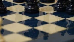 Ensemble Bois Laqué Bleu 15 Ensemble Bois Laqué Bleu -Périphériques De Jeu ensemble bois laque bleu ensemble dechecs classique decoratif 596531