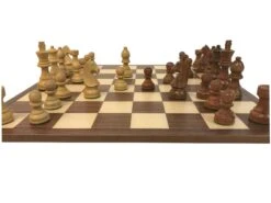 Ensemble Club Acacia - Bords Fins - Acajou -Périphériques De Jeu ensemble club acacia bords fins acajou ensemble dechecs classique 898801