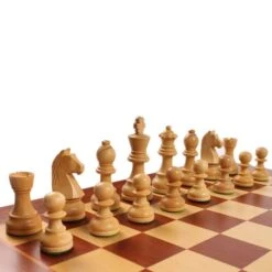 Ensemble Club Acacia - Marron Clair 15 Ensemble Club Acacia - Marron Clair -Périphériques De Jeu ensemble club acacia marron clair jeu dechecs ensemble classique cadeau bel objet 12a 801420