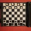 Ensemble D'échecs Roulable Magnétique - Cuir Véritable - Noir -Périphériques De Jeu ensemble dechecs roulable magnetique cuir veritable noir ensemble dechecs luxe classique jeu dechecs de voyage en cuir veritable 930751