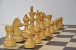 Ensemble Design Français Wengé Biseauté - Pièces Buis Teintées -Périphériques De Jeu ensemble design francais wenge biseaute pieces buis teintees ensemble dechecs classique 659535