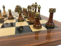 Ensemble Firenze - Bois Et Métal -Périphériques De Jeu ensemble firenze bois et metal ensemble dechecs classique et decoratif 645810