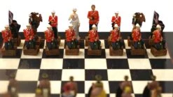 Ensemble Les Anglais Contre Les Zoulous- Laqué Noir -Périphériques De Jeu ensemble les anglais contre les zoulous laque noir ensemble echecs decoratif 106058