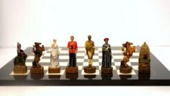 Ensemble Les Anglais Contre Les Zoulous- Laqué Noir -Périphériques De Jeu ensemble les anglais contre les zoulous laque noir ensemble echecs decoratif 557103